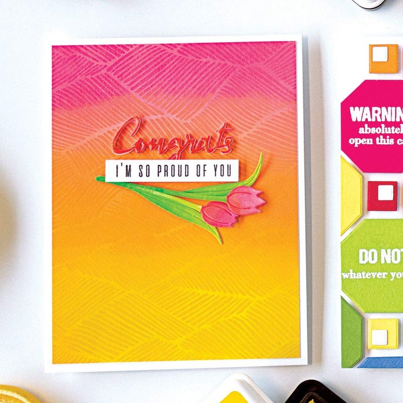 HERO ARTS STMP & DIE, us:one size, Congrats Happy - Image 2